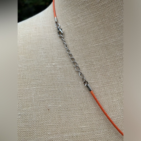 Handmade Cobalt Blue Resin Crystal Amulet Necklace & Elephant Charm - Picture 6 of 8